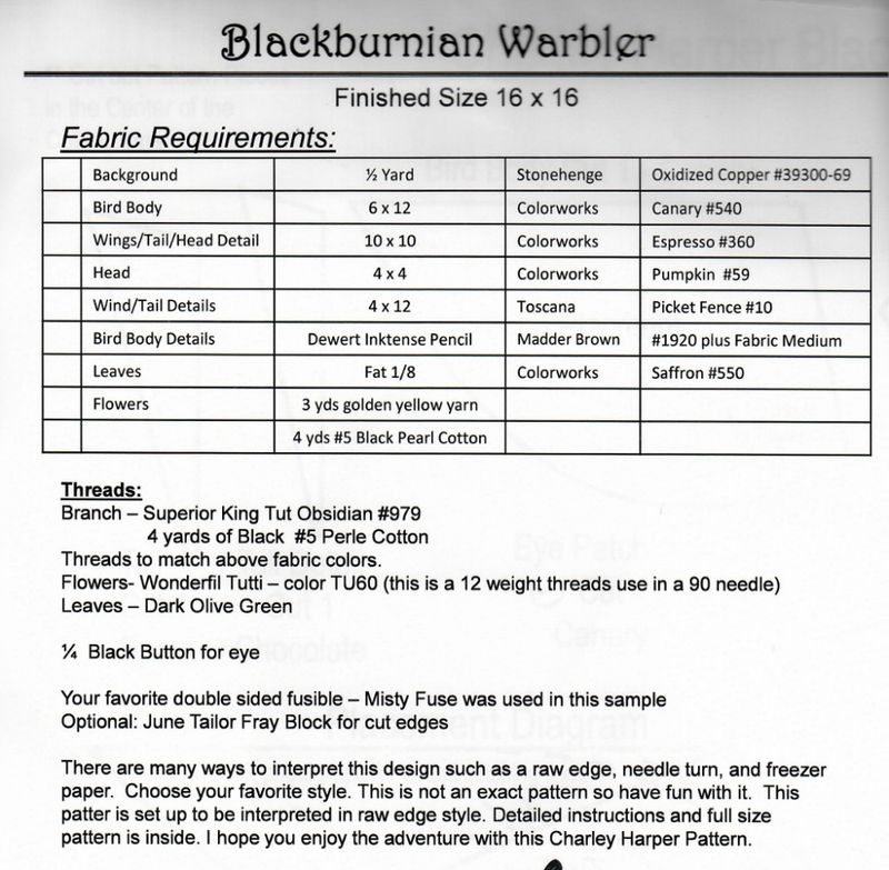 Blackburnian Warbler mønster