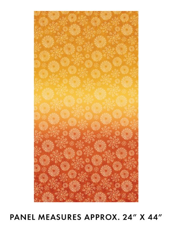 Wishflower ombre oransje/gul