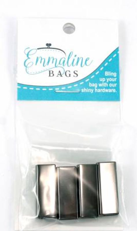 Emmaline bags, Strap end caps, gunmetal