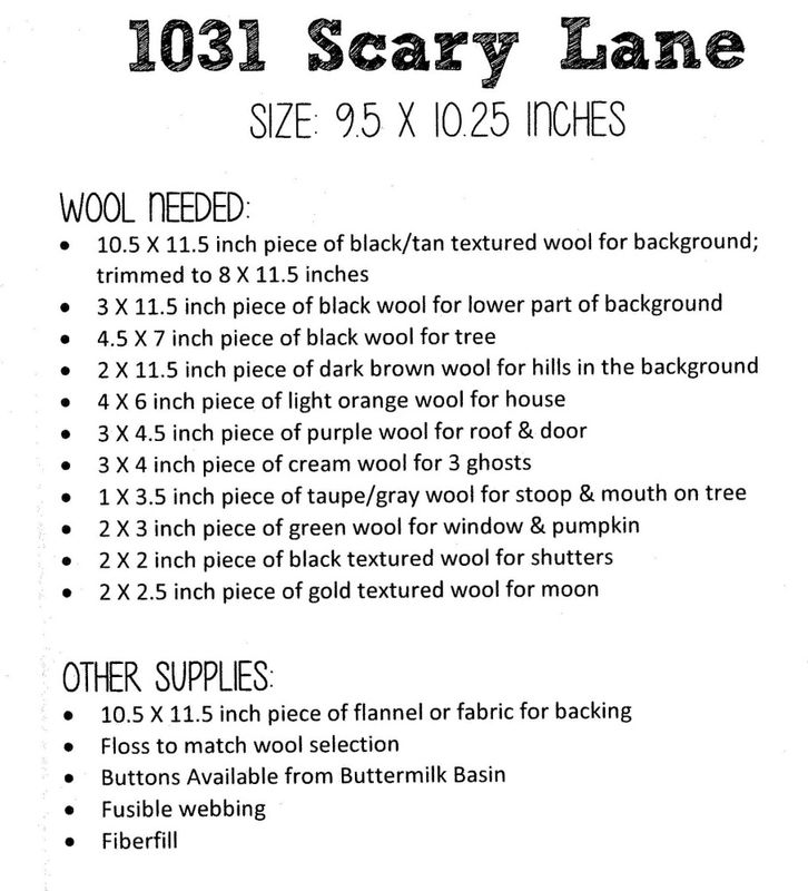 1031 Scary Lane mønster