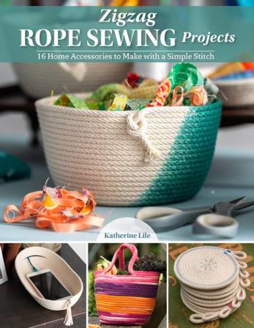 Hovedbilde Bok, Zigzag rope sewing projects