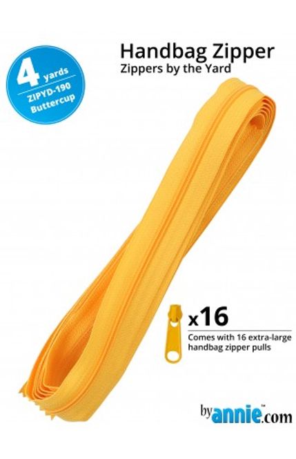 Hovedbilde By Annie glidelås by the yard, buttercup